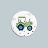 placka zeleny traktor formace design